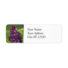 パープル薄紫住所 シール