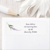 パープル薄紫差出人住所ラベル ラベル (インサイチュ)