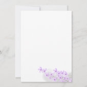 パープル薄紫結婚マウンテン 招待状 (裏面)