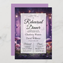 パープル蝶スターライトスカイリハーサルディナー