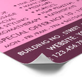 パープル蝶、ボーチシアン、美しいサロン ポスター (角)