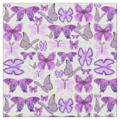 パープル認識度蝶 ファブリック (クローズアップ)