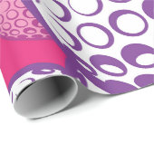 パープル誕生日ゴルフパーティー ラッピングペーパー (ロールコーナー)