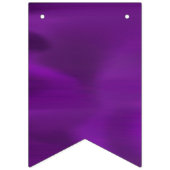 パープル誕生日パーティー バンティングフラッグ (第1の旗)