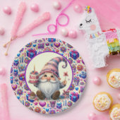 パープル誕生日格言 ペーパープレート (パーティー)