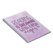 パープル読ズがオープンアイマグネットで夢を見ている ノートブック (右側)