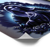 パープル賛美ヴァージンメアリープリント ポスター (角)