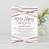 パープル赤面とバラ金ゴールドストリーマー我々は駆け落ち 招待状 (スタンド正面)