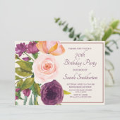 パープル赤面ピンクウォーターカラーフローラクリーム70th (スタンド正面)