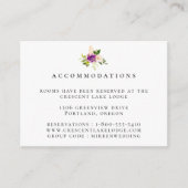 パープル赤面結婚フローラの宿泊施設 エンクロージャーカード (正面)