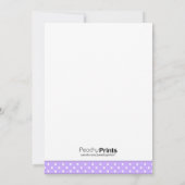 パープル踊りレッドヘッド·マム·トゥ·ビー·ガール·ベイビー·シャワー 招待状 (裏面)