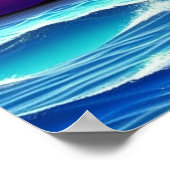 パープル転がズ・ヒルズ・バイ・ザ・海・ポスター ポスター (角)