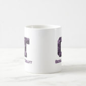 パープル迷彩柄 コーヒーマグカップ (中央)