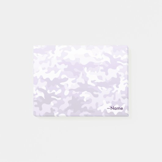 パープル迷彩柄 ポストイット (正面)