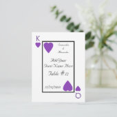 パープル遊のカードキング/クイーンテーブル座席表 ポストカード (スタンド正面)