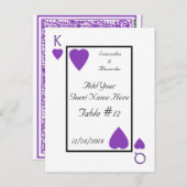 パープル遊のカードキング/クイーンテーブル座席表 ポストカード (正面/裏面)