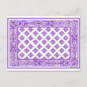 パープル遊のカードキング/クイーンテーブル座席表 ポストカード (裏面)