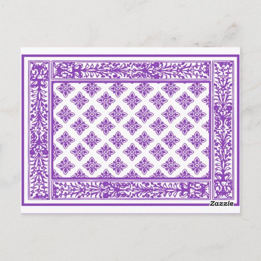 パープル遊のカードキング/クイーンテーブル座席表 ポストカード (裏面)