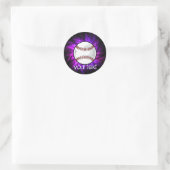 パープル野球；ソフトボール ラウンドシール (バッグ)