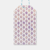 パープル金ゴールドとホワイトモロッコモダンカスタムの好意 ギフトタグ (裏面)