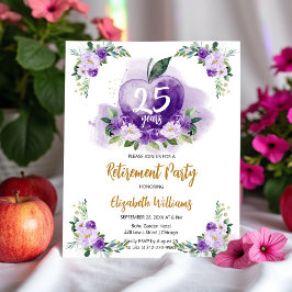 パープル金ゴールドアップルフローラ先生退職パーティー