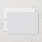 パープル金ゴールドウォーターカラーブーケウェディングRSVP 出欠カード (裏面)