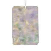 パープル金ゴールドグラムティール(緑がかった色)抽象芸術モノグラム カーエアーフレッシュナー (裏面)