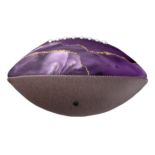 パープル金ゴールドグリッターサッカーと名前をカスタムする アメリカンフットボール (回転270)
