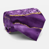 パープル金ゴールドグリッタースパークリネックタイ ネクタイ (ロール)