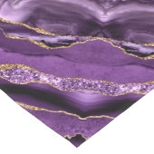 パープル金ゴールドグリッターテーブルランナー ショートテーブルランナー (コーナー)
