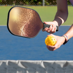 パープル金ゴールドグリッター名前をカスタムするピックボールパドル ピックルボールラケット