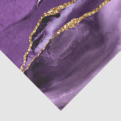 パープル金ゴールドグリッター大理石あなたの名前ティッシュペーパー 薄葉紙 (詳細)