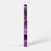 パープル金ゴールドグリッター大理石あなたの名前パーソナライズされた SAMSUNG GALAXYケース (右側面)