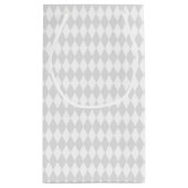 パープル金ゴールドグリーンハッピーマルディグラ スモールペーパーバッグ (裏面)