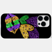 パープル金ゴールドグリーンマルディグラハート&リップ Case-Mate iPhoneケース (裏面 (横))