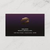 パープル金ゴールドシャインリップリップリップメイクアップグラムサロン 名刺 (裏面)