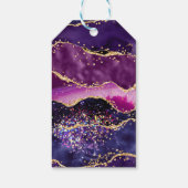 パープル金ゴールドシークインズアゲイトSweet sixteenありがとう ギフトタグ (裏面)