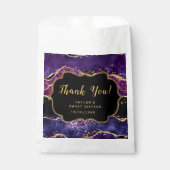 パープル金ゴールドシークインズアゲイトSweet sixteenありがとう フェイバーバッグ (正面)