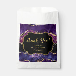 パープル金ゴールドシークインズアゲイトSweet sixteenありがとう フェイバーバッグ