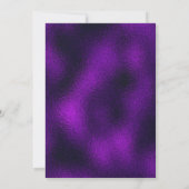 パープル金ゴールドスニーカーボール 招待状 (裏面)