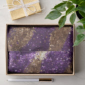 パープル金ゴールドスパークルグリッター誕生日 薄葉紙 (ギフト)