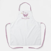 パープル金ゴールドチョイカスタムズモノグラムモマギフト エプロン (正面)