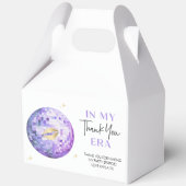 パープル金ゴールドディスコボール私の誕生日時代ありがとう フェイバーボックス (裏面)