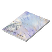 パープル金ゴールドドリームユニコーン ノートパッド (回転)