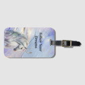 パープル金ゴールドドリームユニコーン ラゲッジタグ (正面横)