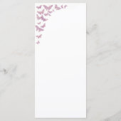 パープル金ゴールドバタフライボホエレガントブライダルシャワー メニュー (裏面)