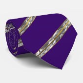 パープル金ゴールドバーネクタイ ネクタイ (ロール)