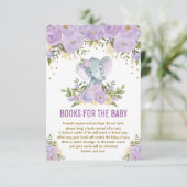 パープル金ゴールドフローラゾウベビー エンクロージャーカード (スタンド正面)