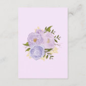 パープル金ゴールドフローラゾウベビー エンクロージャーカード (裏面)