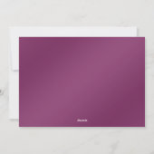 パープル金ゴールドホリデークリスマスカード シーズンカード (裏面)